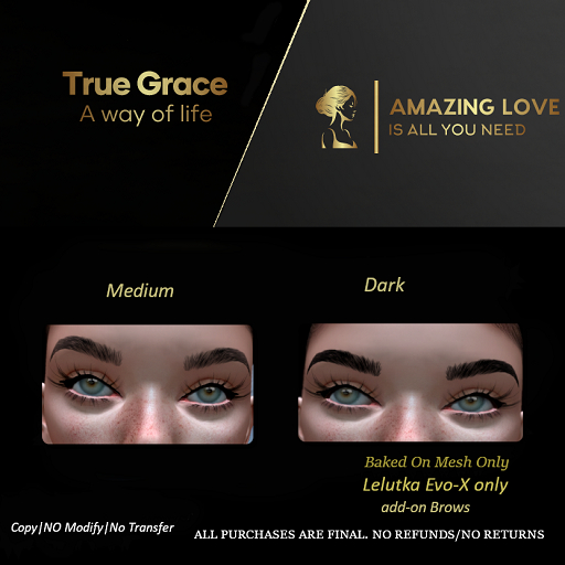 Second Life Marketplace - [TG] Eyebrows Medium and Dark
